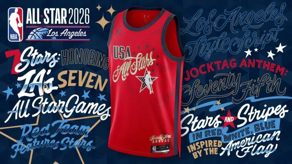 maillots nba all star game 2026 team usa red