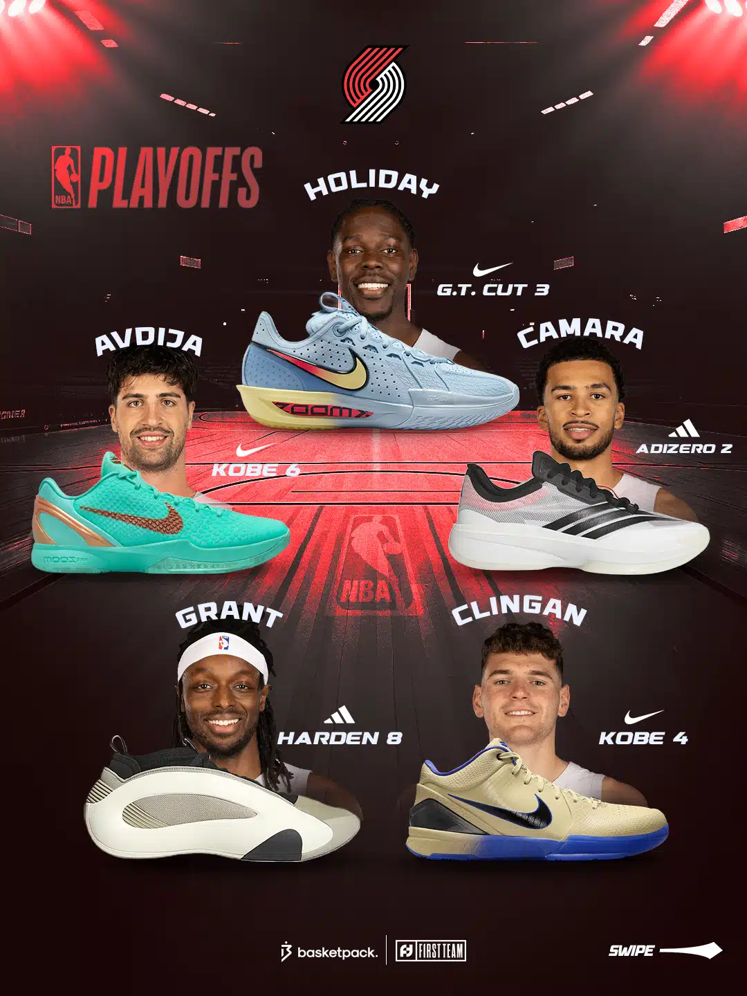 playoffs nba 2026 chaussures conference ouest