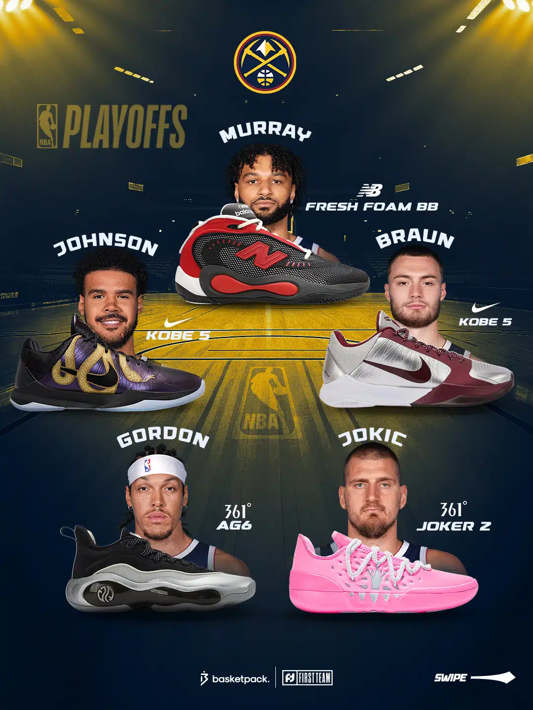 playoffs nba 2026 chaussures conference ouest