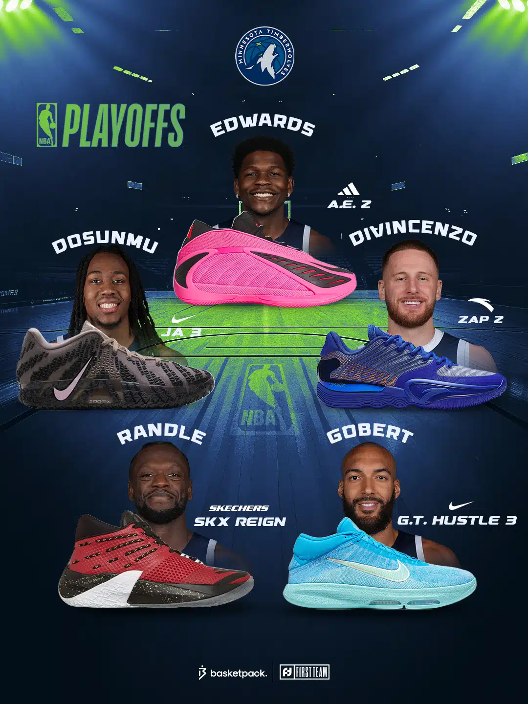 playoffs nba 2026 chaussures conference ouest