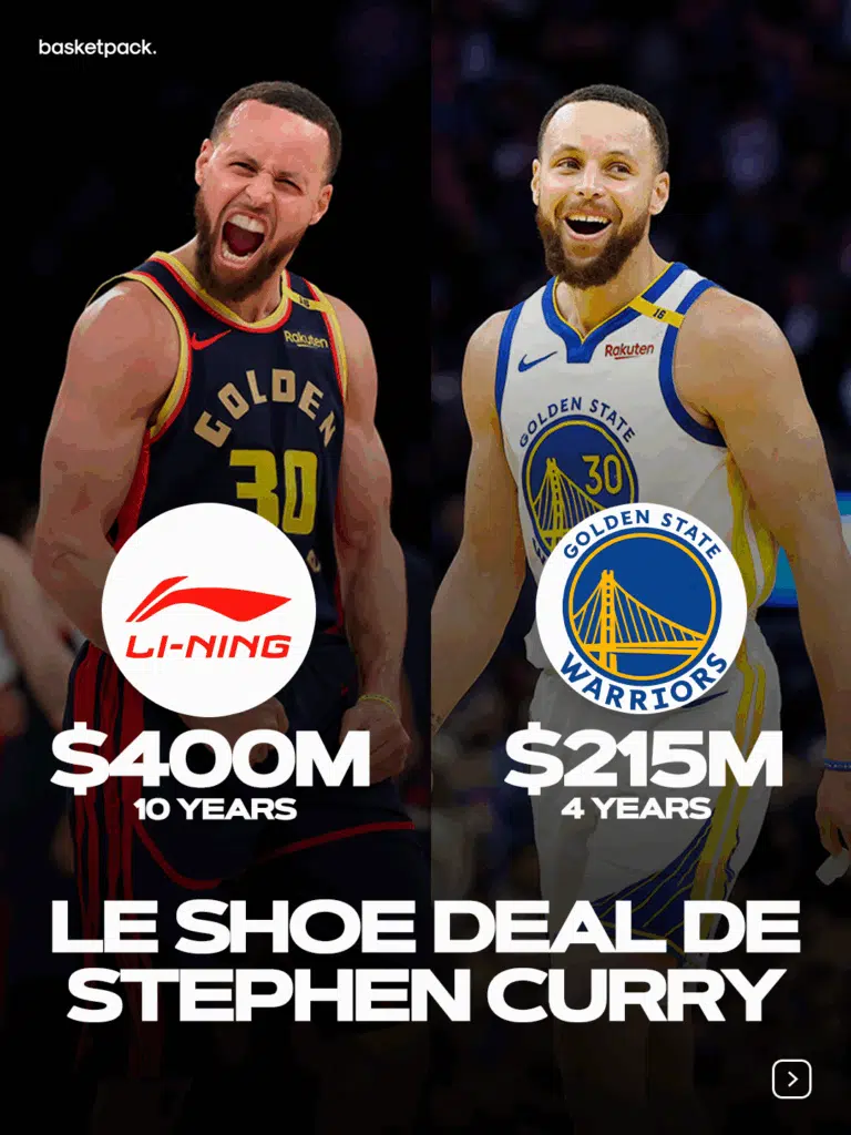 stephen curry li ning contrat