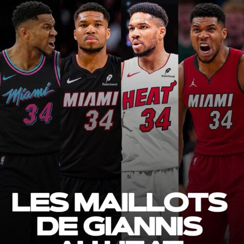 Image de l'article Giannis Antetokounmpo rejoint le Heat : on imagine ses maillots&nbsp;!