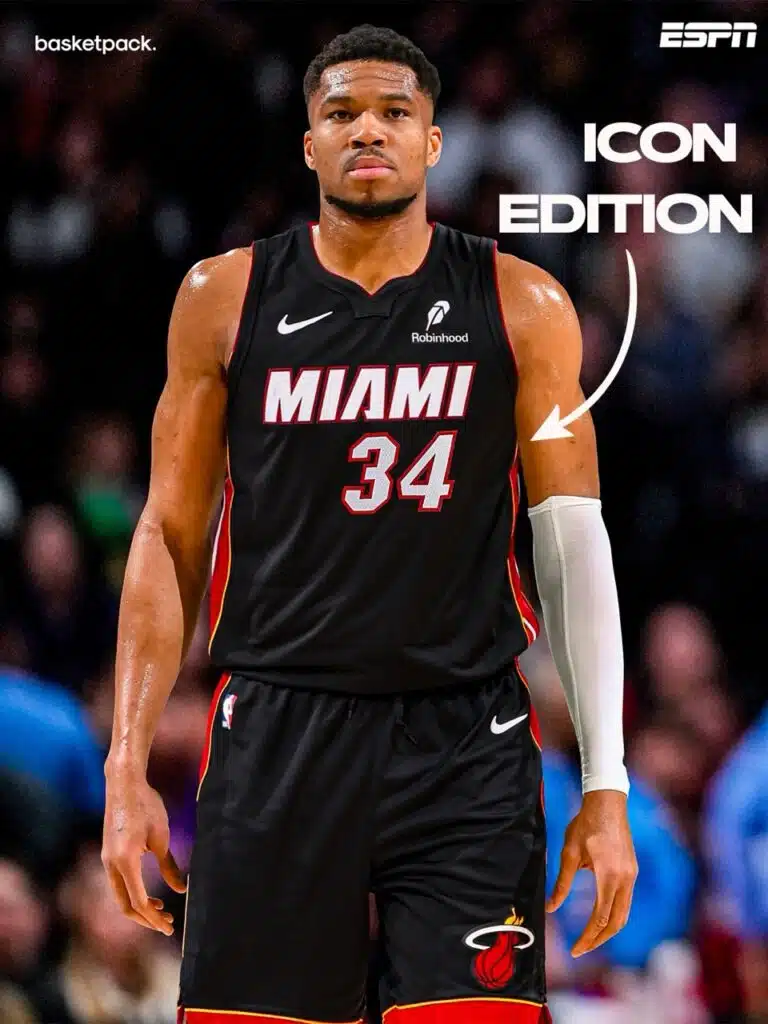 maillot icon edition giannis antetokounmpo miami heat