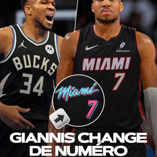 Image de l'article Giannis passe au numéro 7 sur son maillot du Heat !