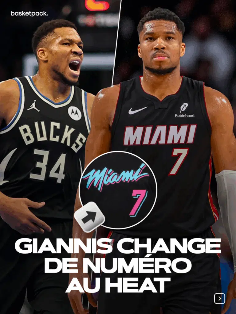 maillot giannis miami heat numero 7