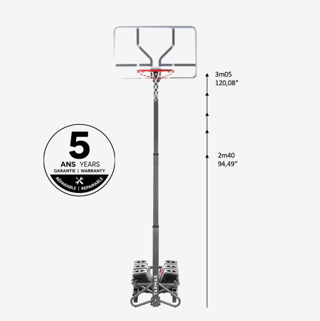 panier basket pliable b500 box decathlon