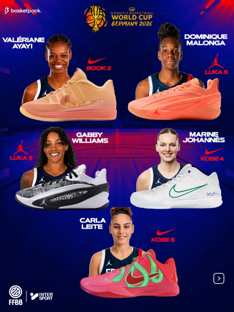 chaussures equipe france feminine coupe du monde fiba 2026