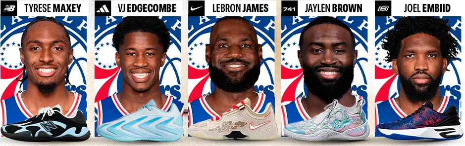philadelphia sixers chaussures saison nba 2026 2027