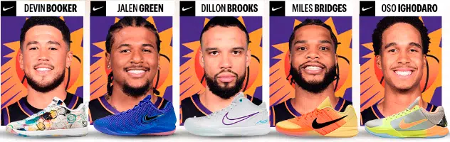 phoenix suns chaussures saison nba 2026 2027